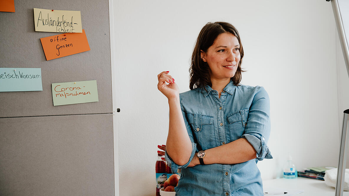 Einbild der Workshopleiterin Dr. Evgeniya Sayko