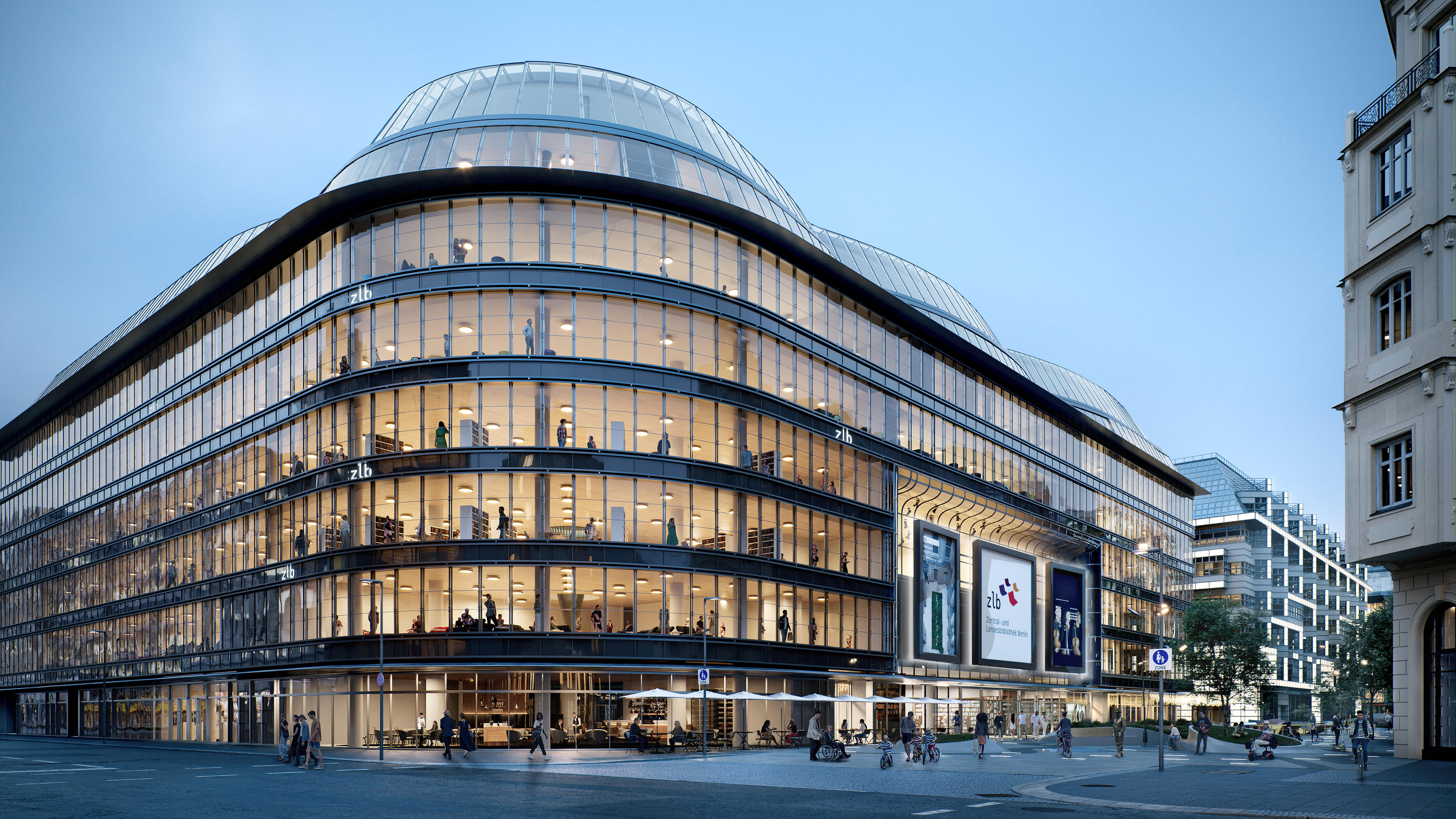 Es ist das Kaufhaus Lafayette Berlin in der Friedrichstraße abgebildet