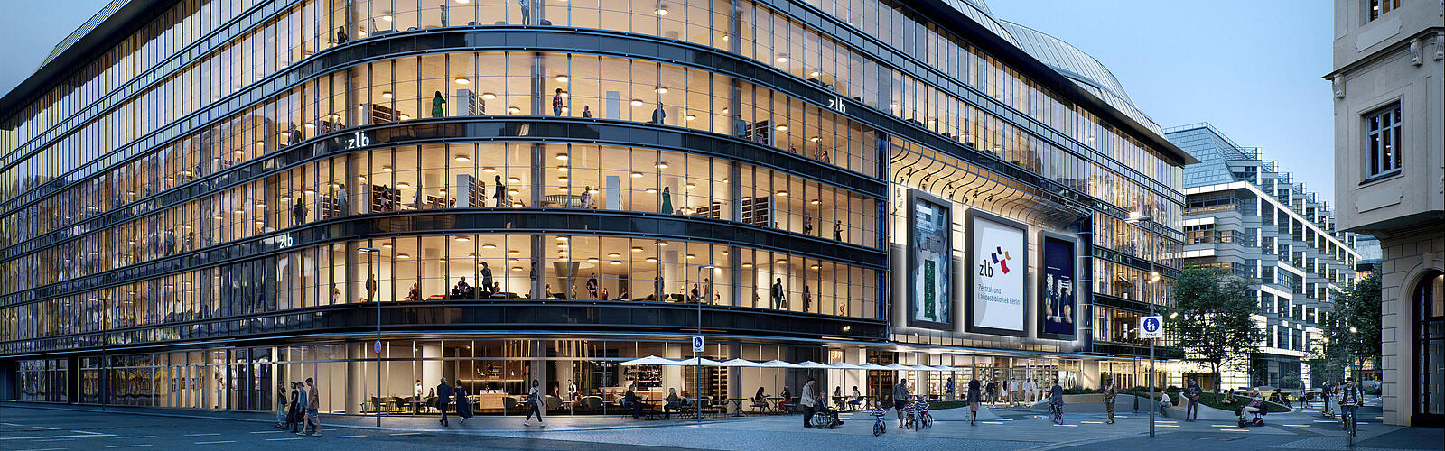 Es ist das Kaufhaus Lafayette Berlin in der Friedrichstraße abgebildet
