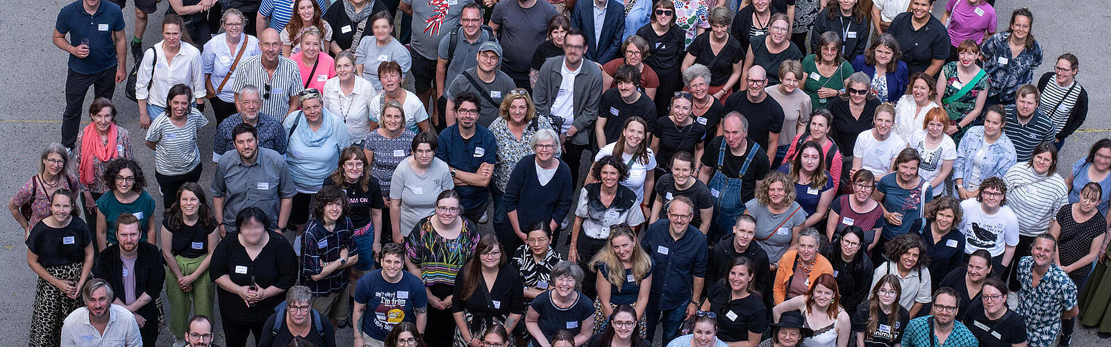 Vogelperspektive des ZLB-Teams