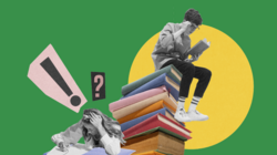 Grafik von lesenden Jugendlichen