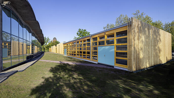 Foto mit Außenansicht des AGB PopUp