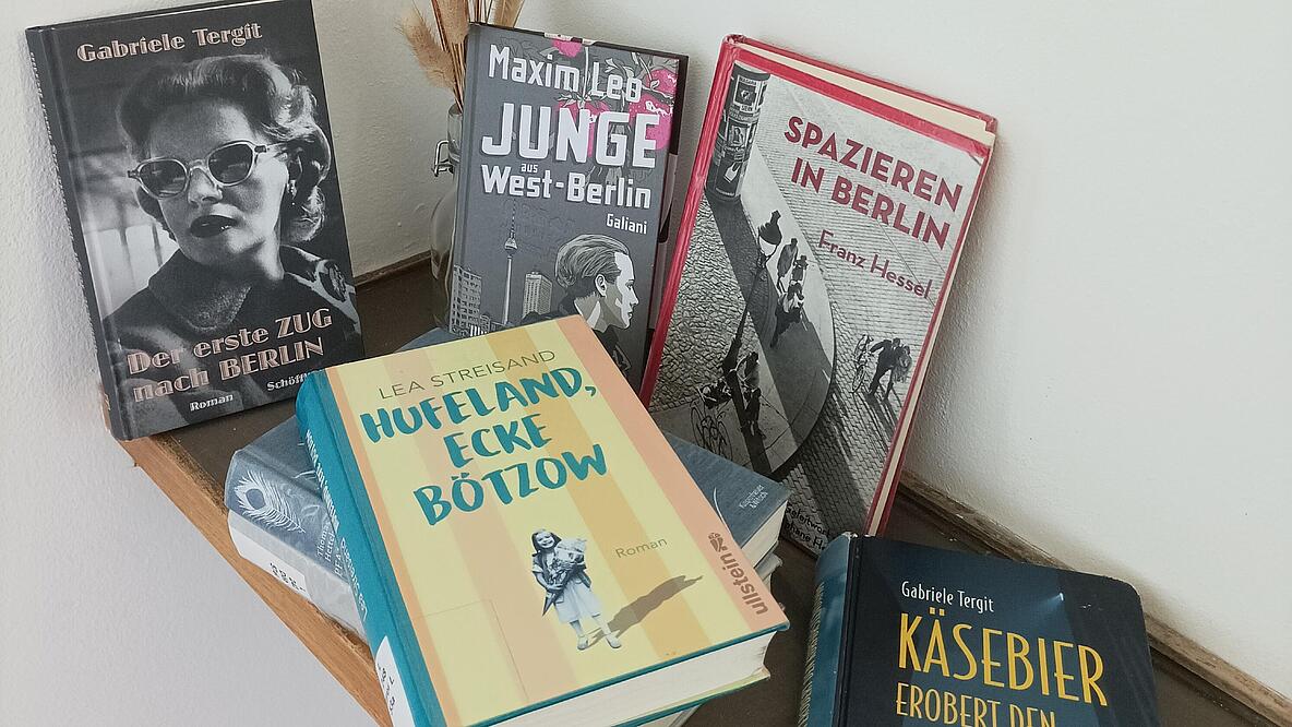 Eine Präsentation von Büchern mit Berlin-Bezug