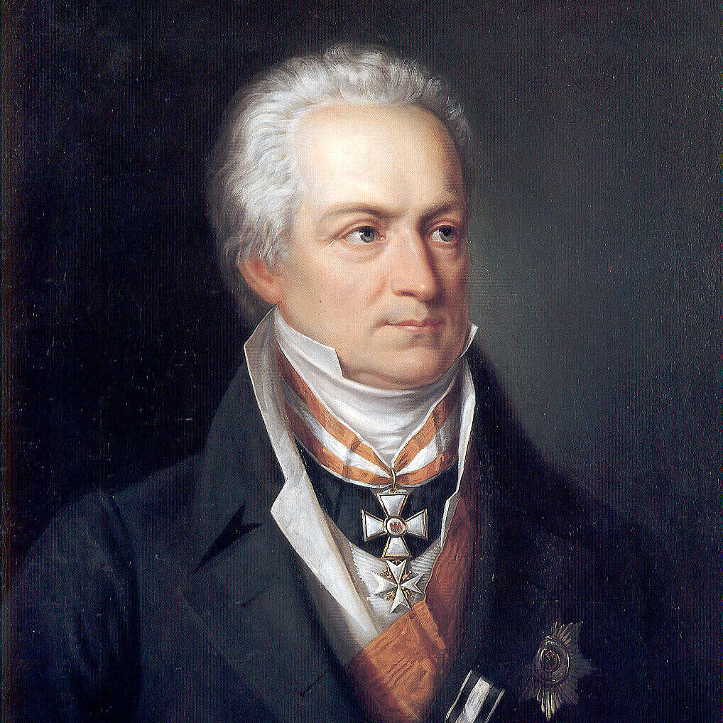 Gemaltes Portrait vom Fürsten von Hardenberg