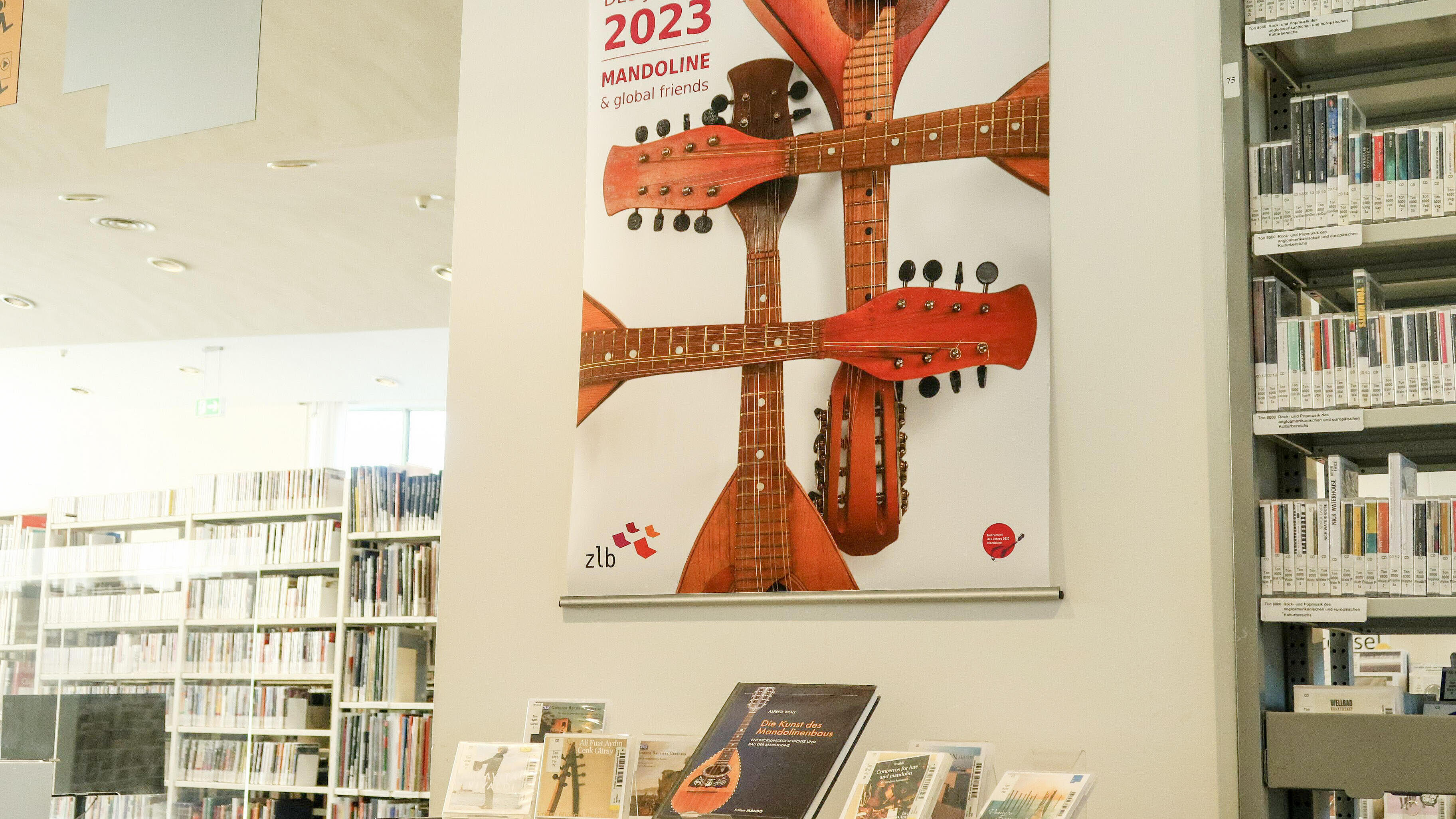 Poster zum Instrument des Jahres in der Bibliothek