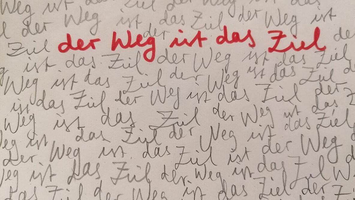 Ein schönes Beispiel der Schreibmeditation