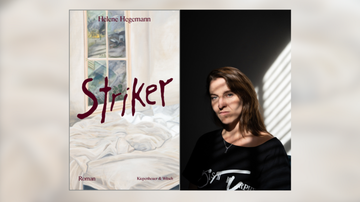 Buchcover Striker mit Portrait Helene Hegemann 
