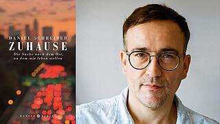 Der Autor Daniel Schreiber ist vor einem grauen Hintergrund zu sehen und schaut in die Kamera.