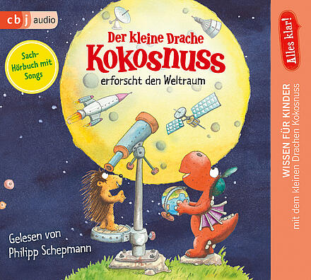 Cover der CD Alles Klar, der kleine Drache Kokosnuss erforscht den Weltraum