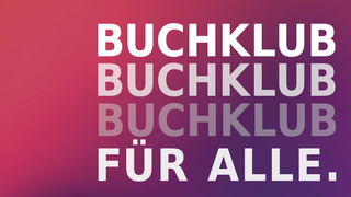 Logo mit Aufschrift Buchklub für alle