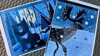 Winterliche Bilder auf Leinwand