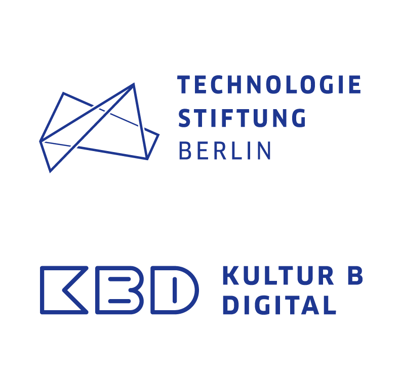 Logos der Technologiestiftung Berlin und von KulturBdigital - zur Webseite